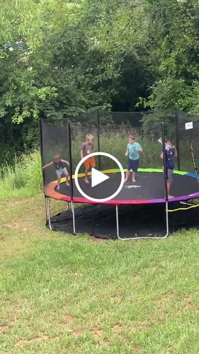 Customer video review of 1500lbs High Capacity 15FT Round Trampoline for Adults&Kids