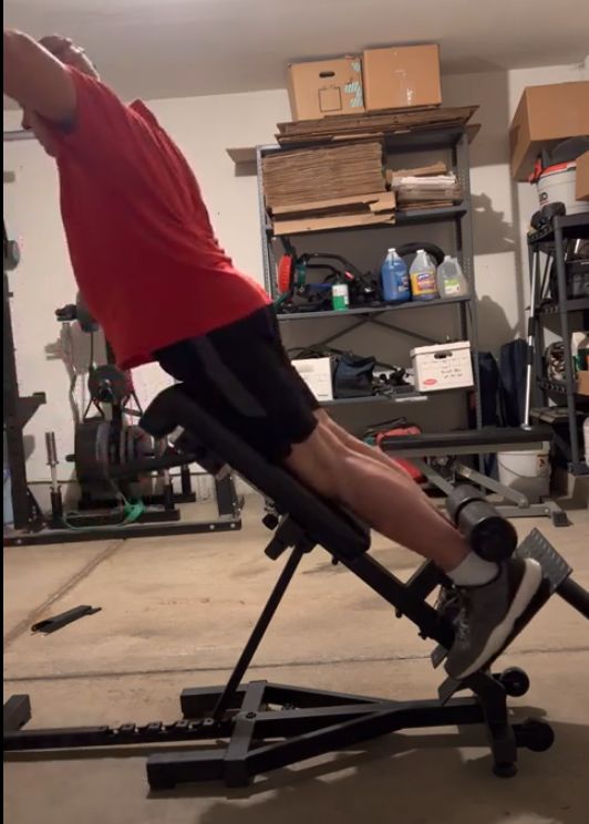 Customer photo review of The Nordic Back Extension Machine