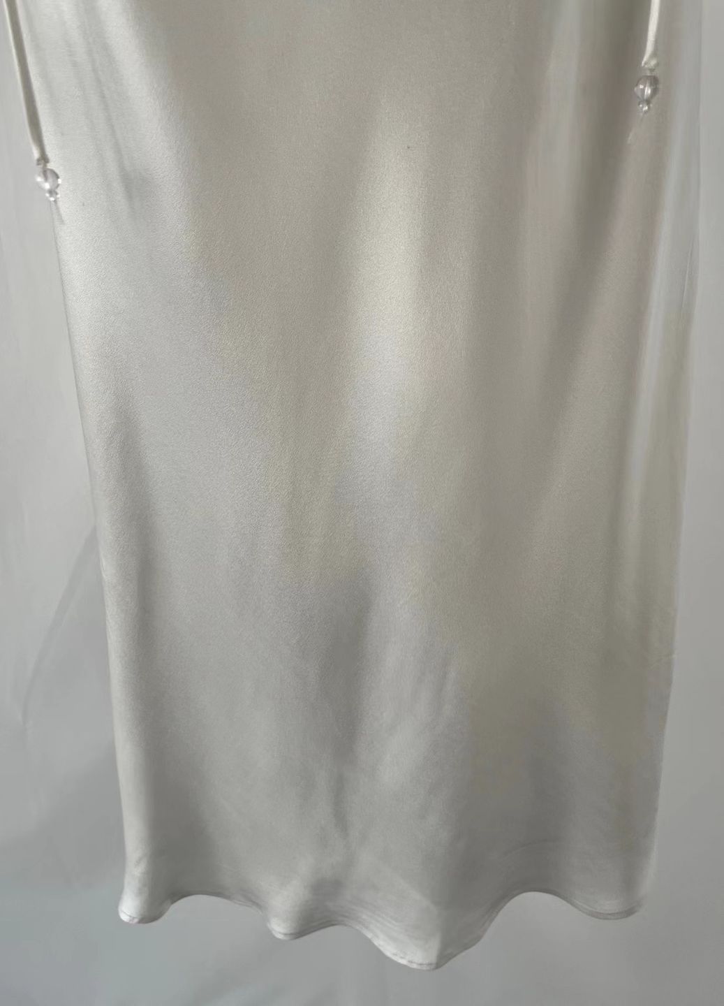 Customer photo review of SILKINC Crystal Bias Cut V-Neck Mini Slip Dress (Spirit slip)