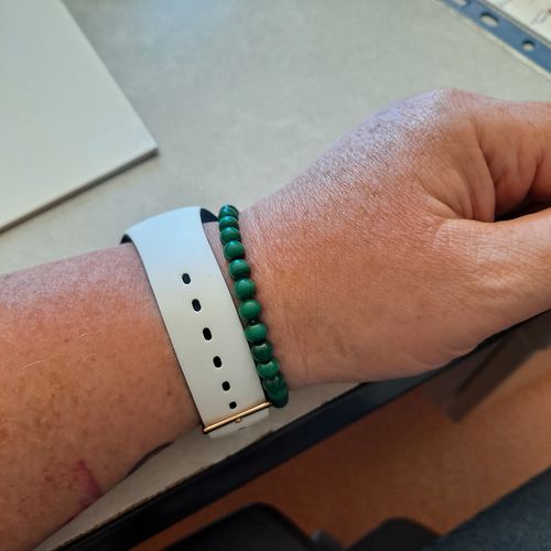 Customer photo review of BRACELET ANTI DOULEUR MALACHITE