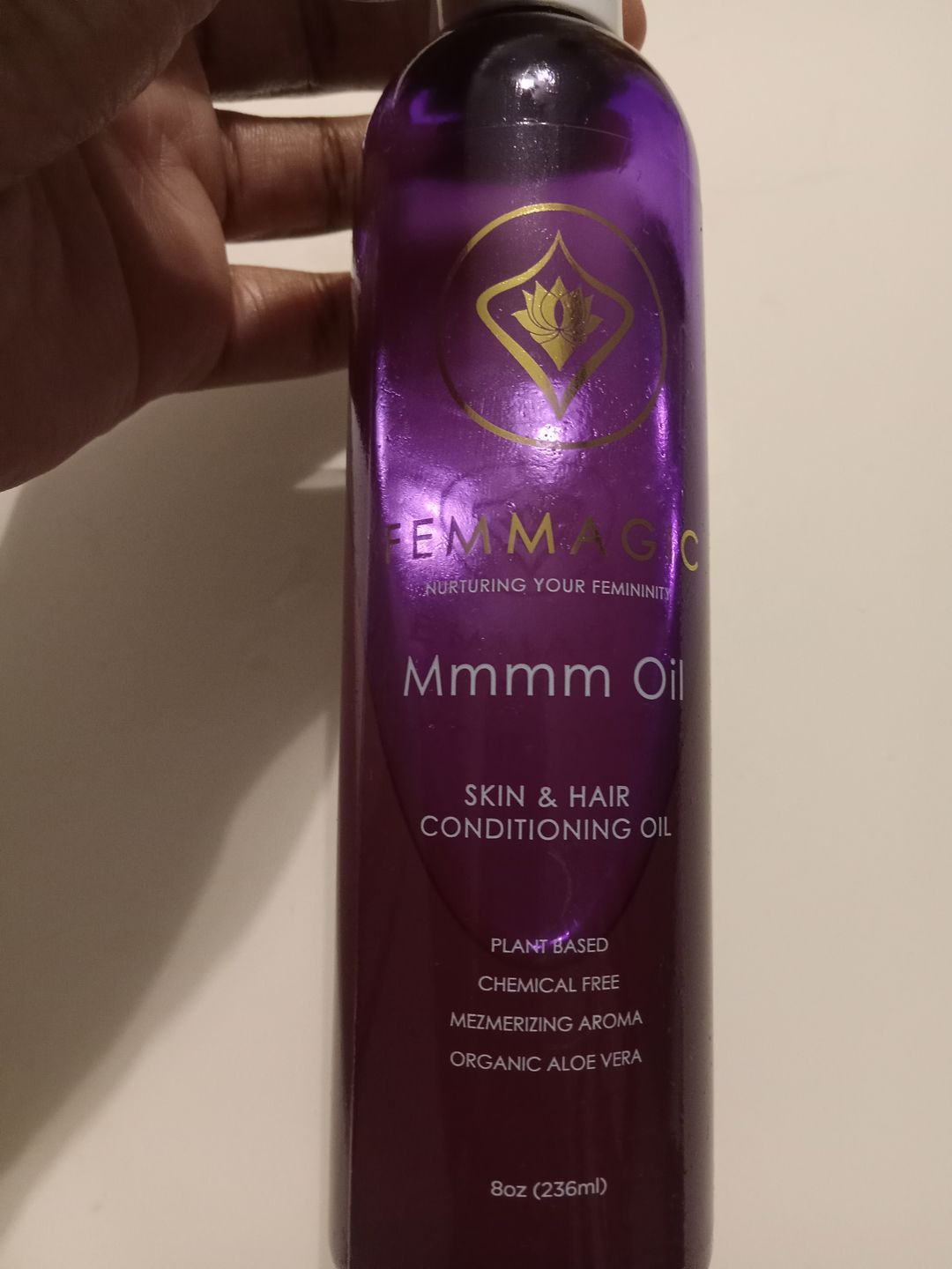 Customer photo review of Mmmm Oil (8 Oz)