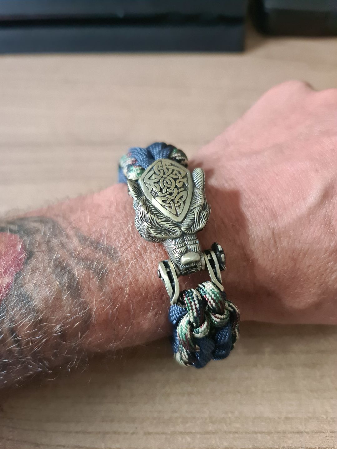 Customer photo review of Vikings Bear Paracord Bracelet
