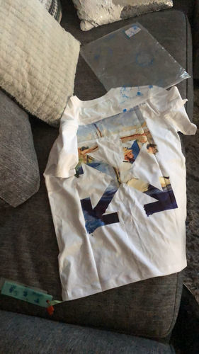 Customer photo review of OFF WHITE Painting T-Shirt