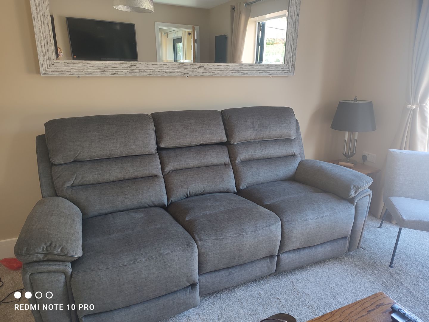 Customer photo review of Lawson 3 Seater Power Recliner Sofa