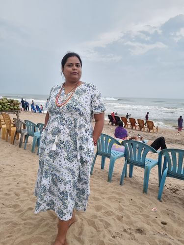 Customer photo review of Rubans Voguish Multicolour Beaded Necklace With Layered Design