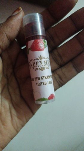 Customer photo review of Lip Balm With Tint Strawberry