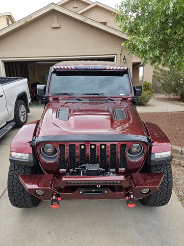 Customer photo review of USA Stars and Stripes Light Bar Insert