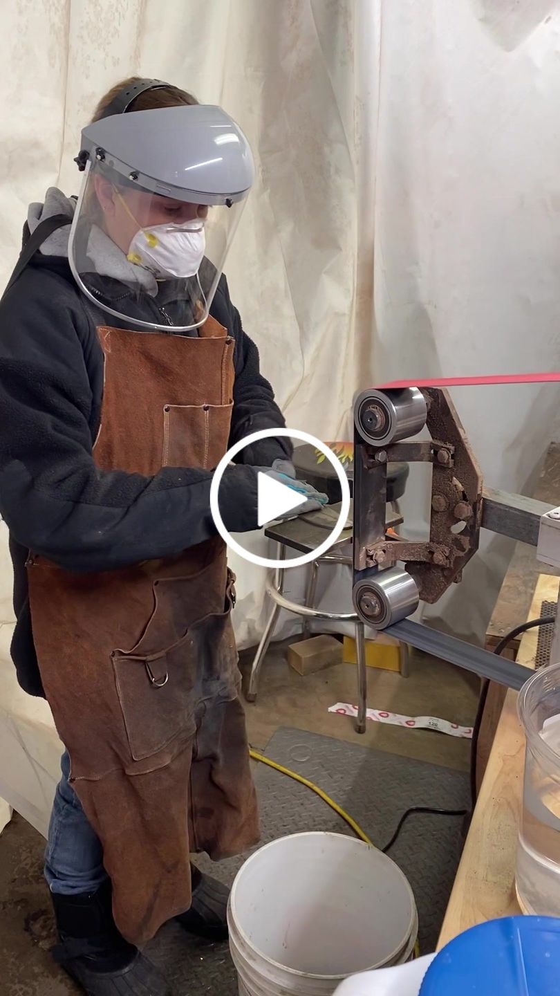 Customer video review of 2 X 72 Inch Flexible Metalworking Sanding Belts, 6 Pack