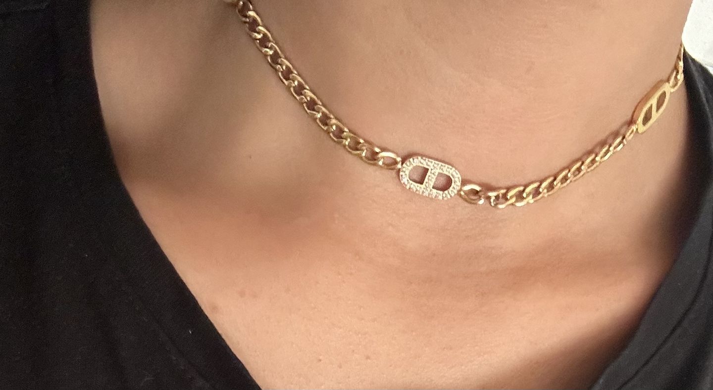 Customer photo review of Prestige 2 Halskette | 18K vergoldet