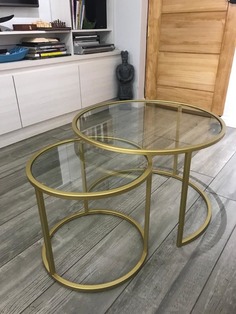 Customer photo review of Mesa de centro circular Nido