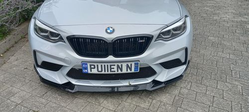 Customer photo review of MHC Black BMW M2 CSM Style Front Splitter In Gloss Black (F87)