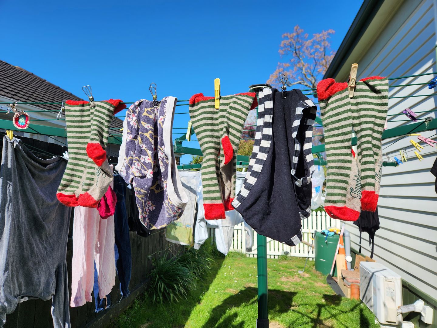 Customer photo review of Socks Mallow Stripe