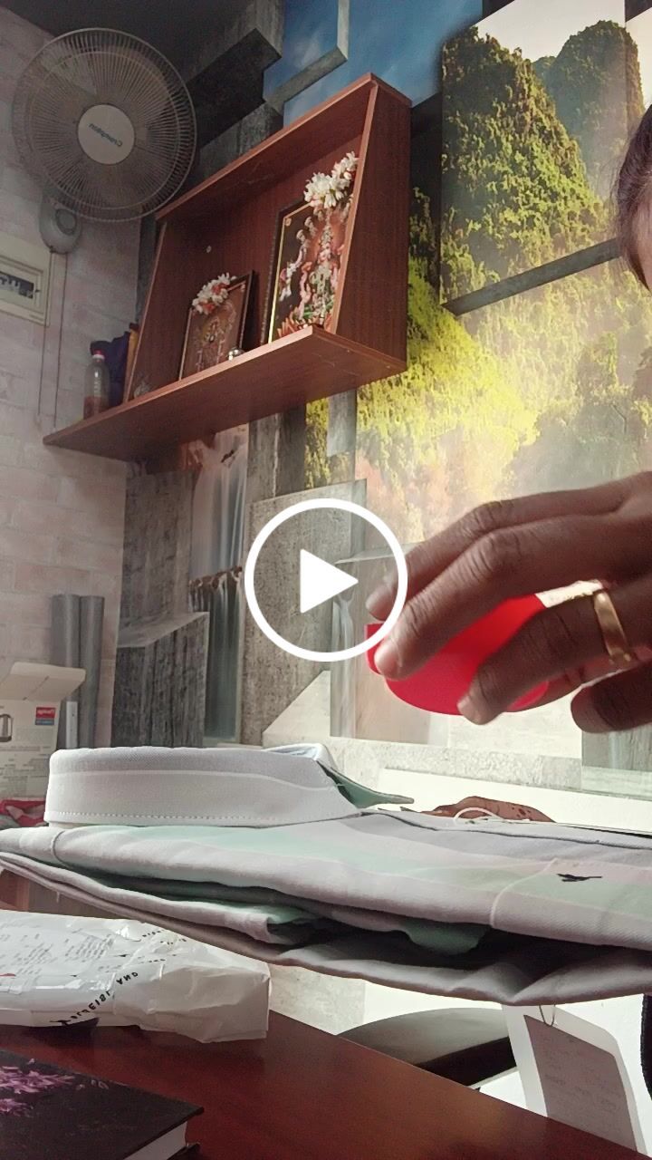 Customer video review of Pure White Solid - Half Sleeve - Stain Proof