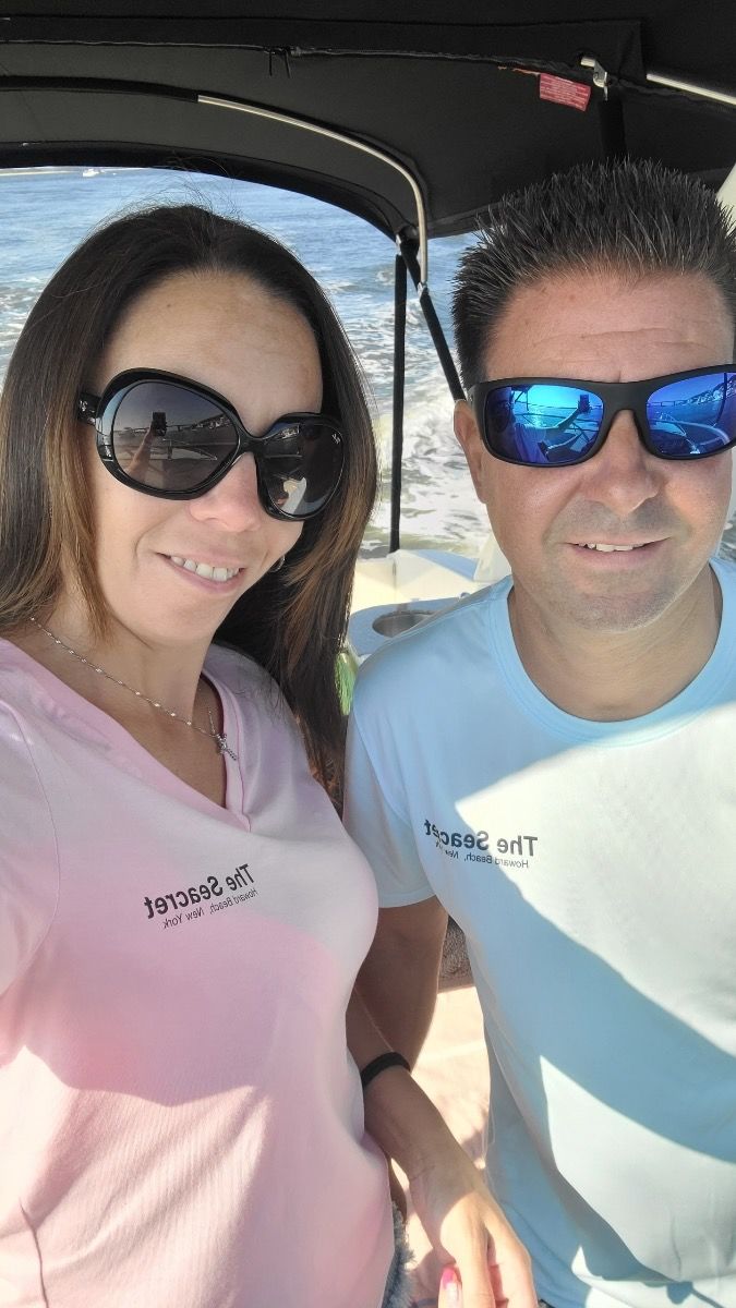Customer photo review of Womens Captain & Crew Drifit Custom Boat Shirts - Long Sleeve