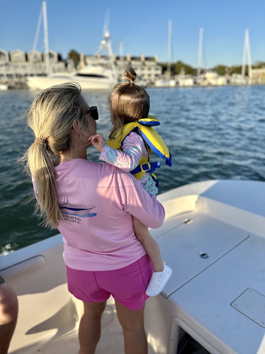 Customer photo review of Women's Dri-Fit Custom Boat Shirts - Long Sleeve