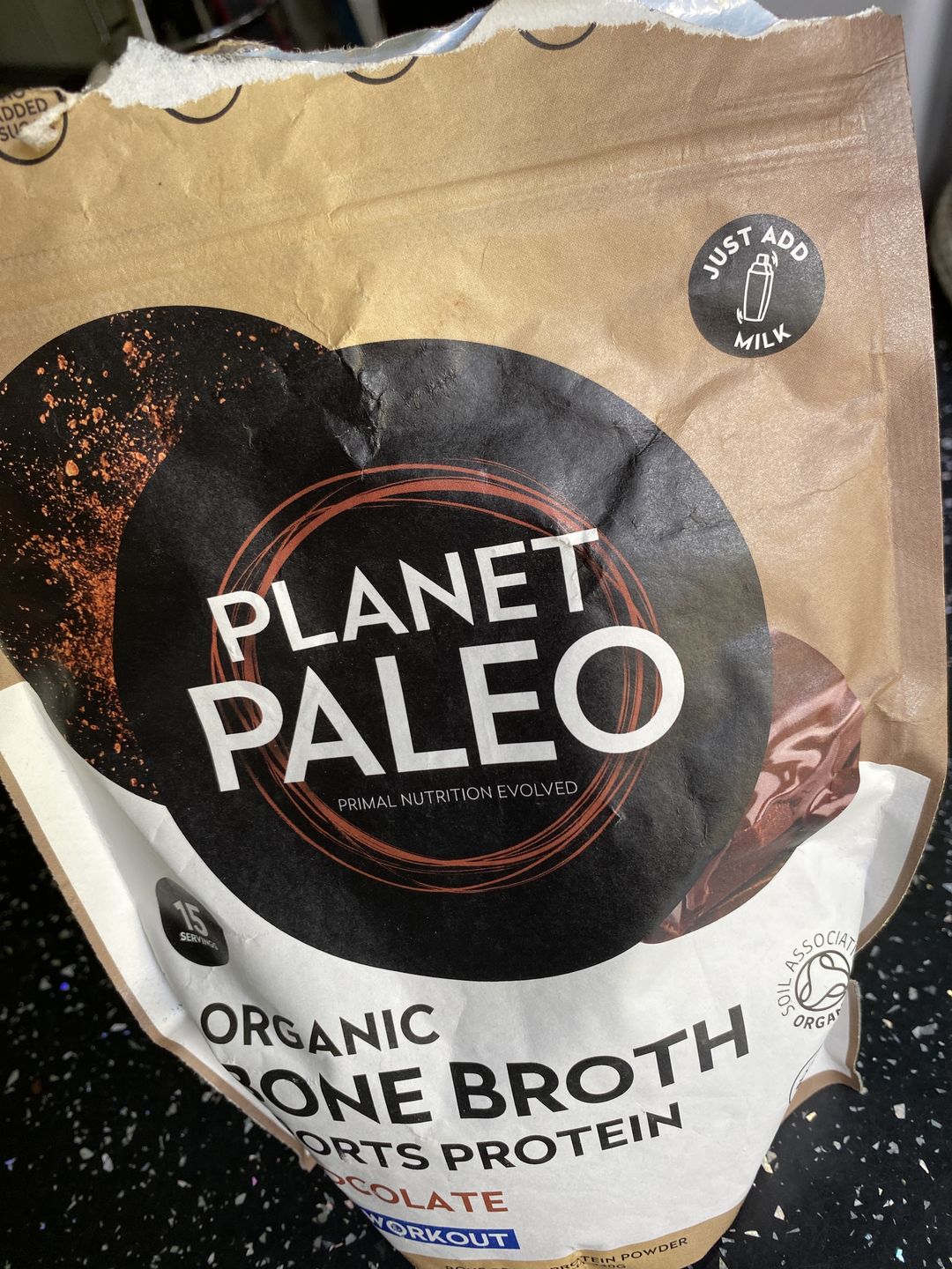 Customer photo review of Bone Broth Protein Powder - Chocolate