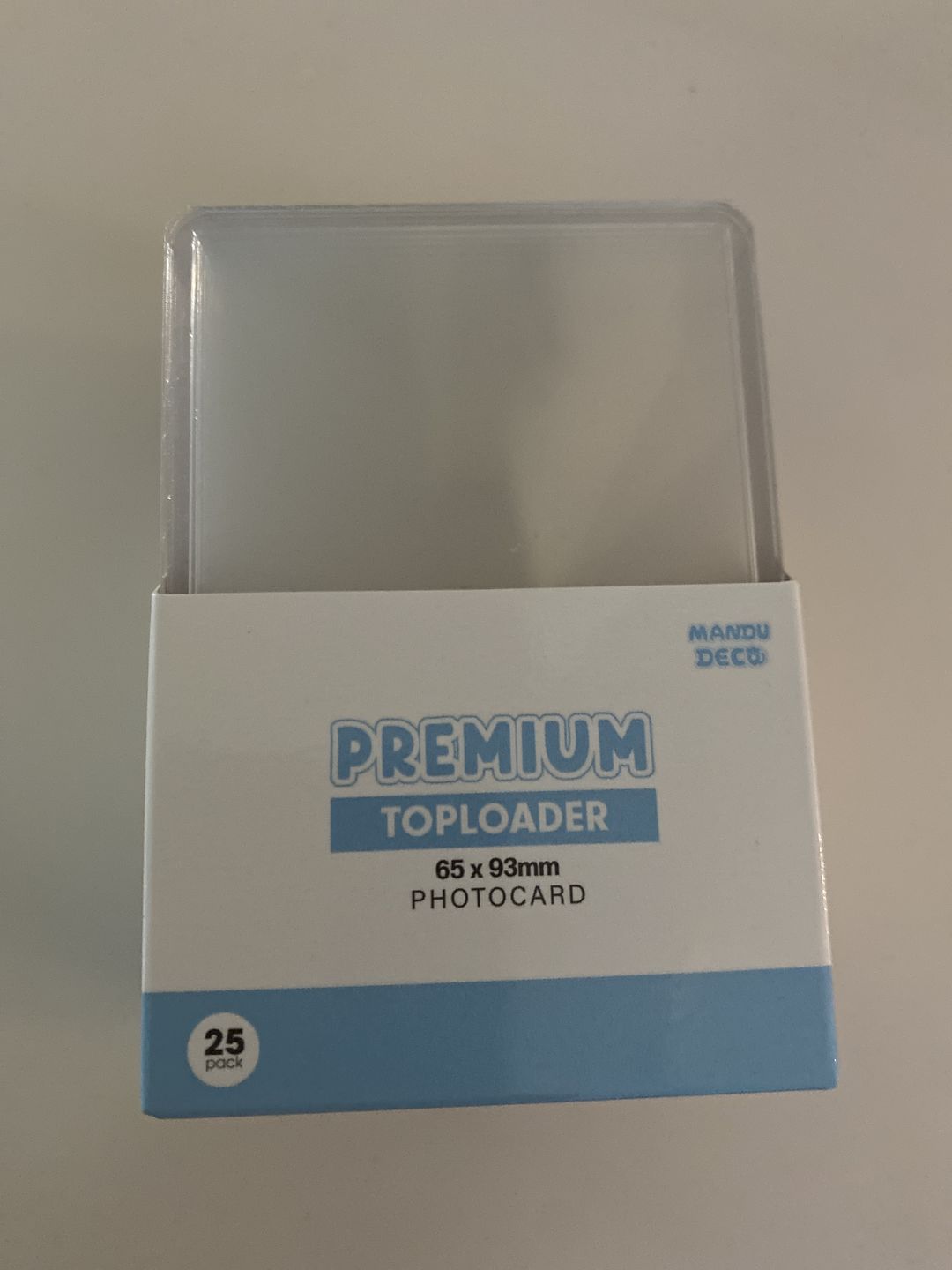 Customer photo review of PREMIUM CLEAR PHOTOCARD TOPLOADER