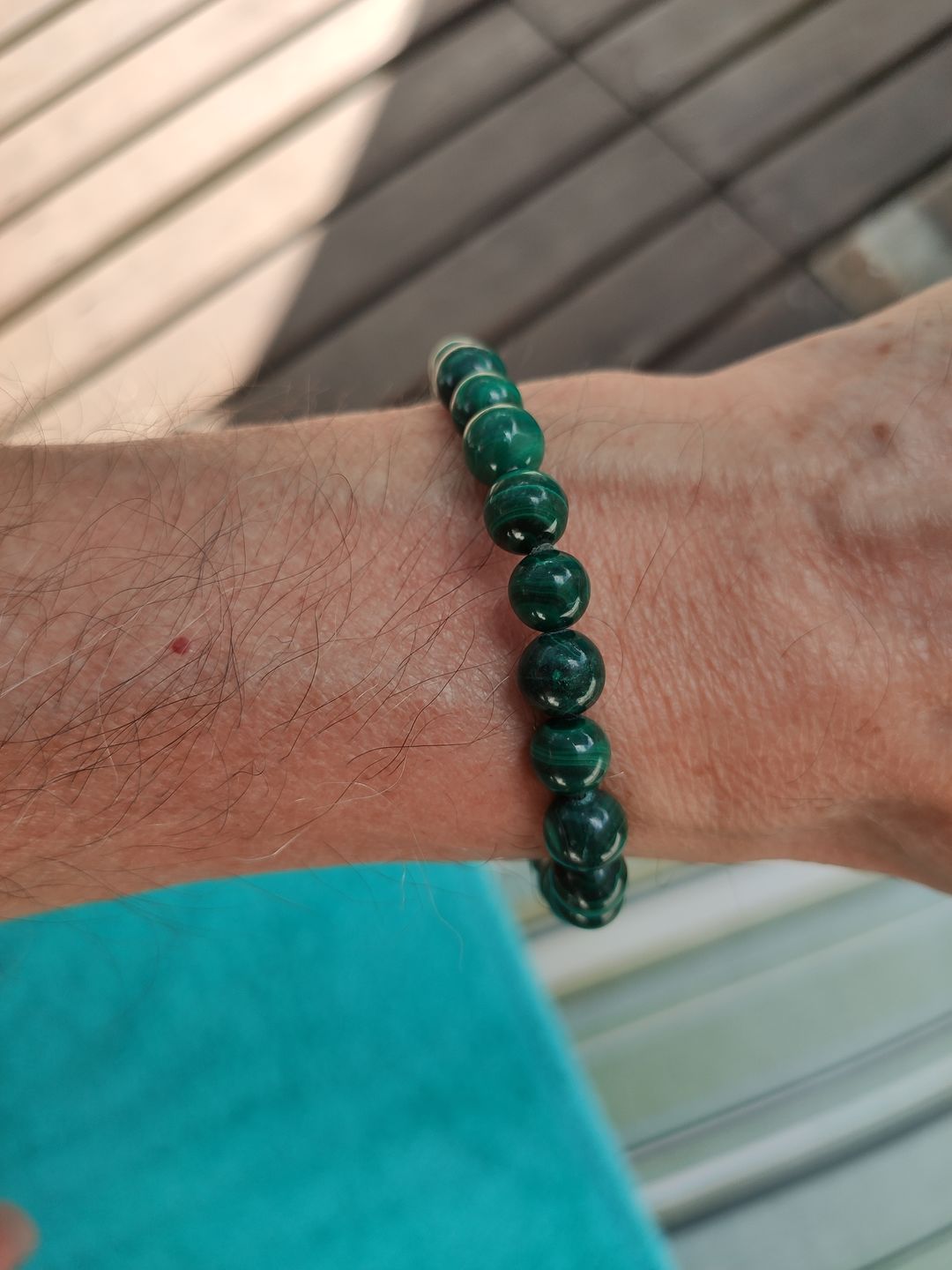 Customer photo review of Bracelet Malachite 8mm