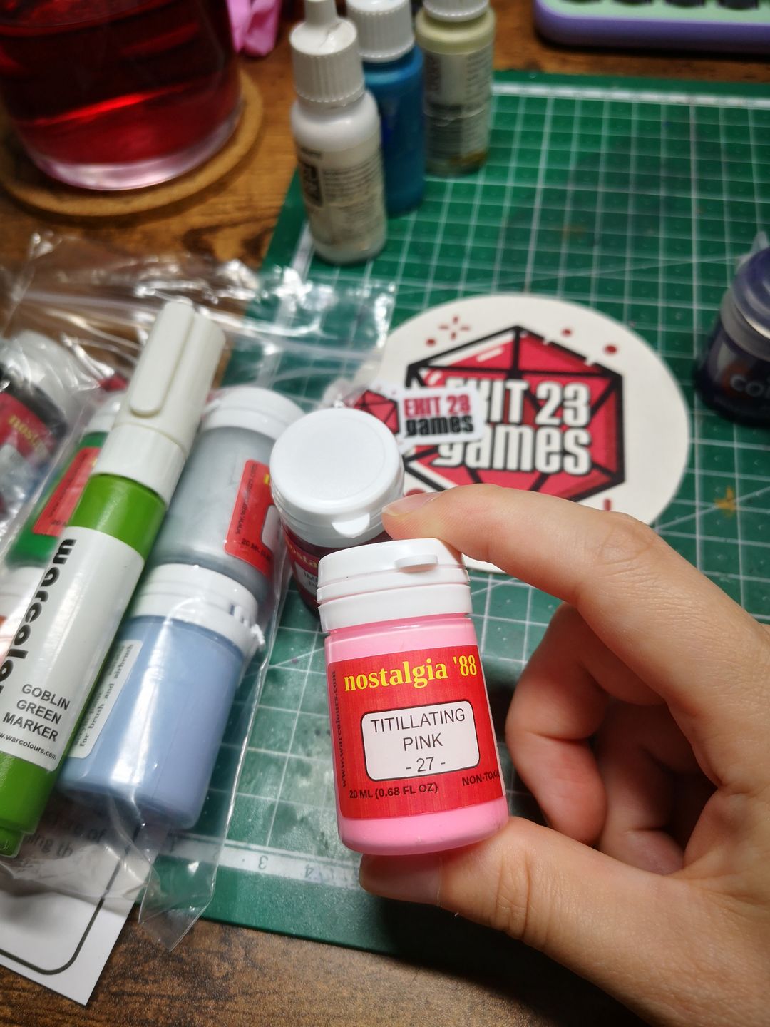 Customer photo review of #27 - Titillating Pink Oldhammer Classic Retro Acrylic Paint