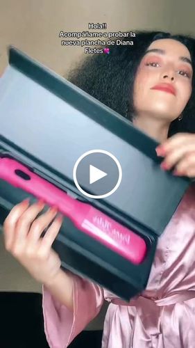 Customer video review of ENTREGA INMEDIATA NEW Plancha »Titanio Profesional Diana Fletes Quality INFRARED