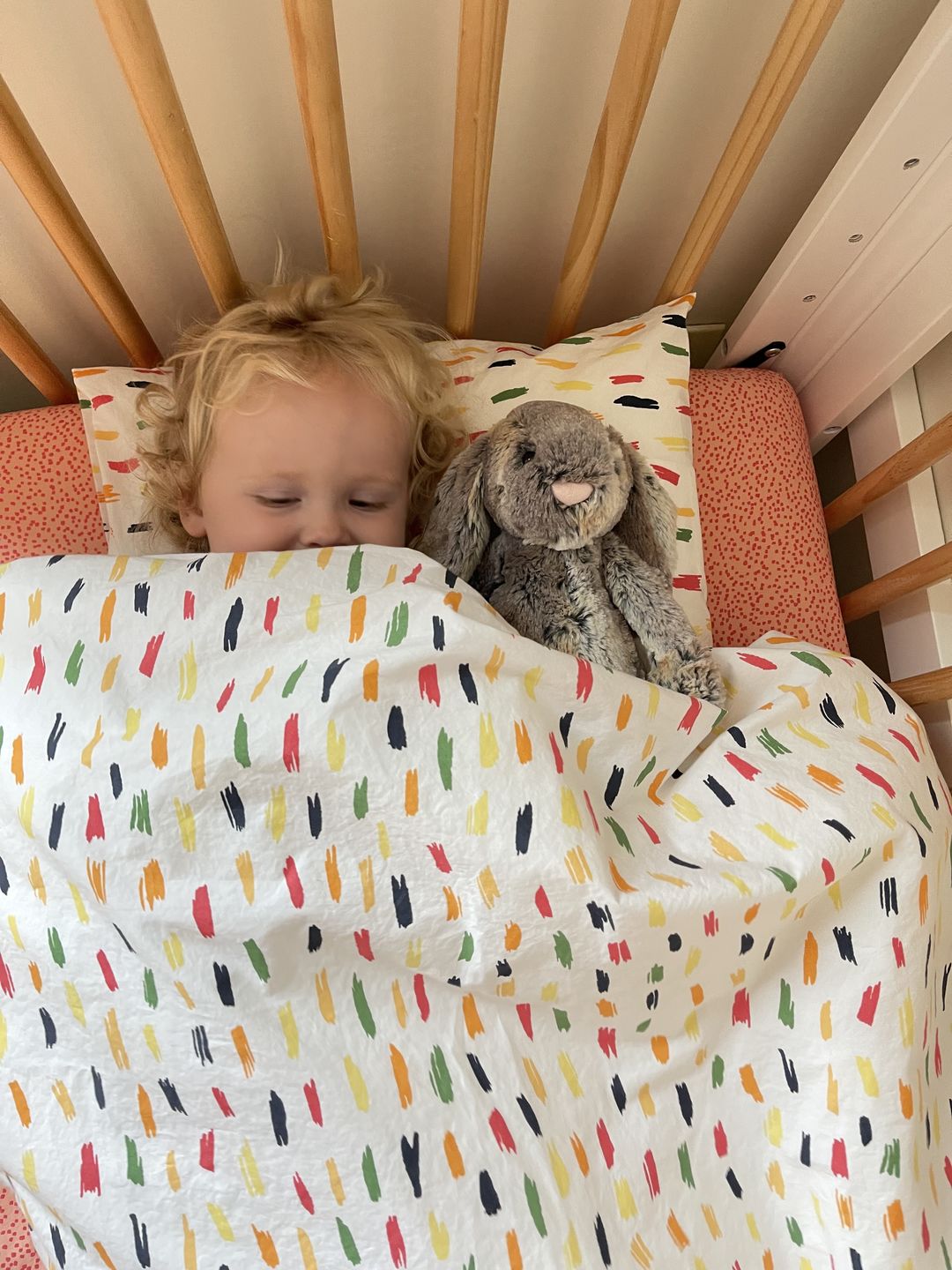 Customer photo review of Wool Comforter, Crib or Toddler