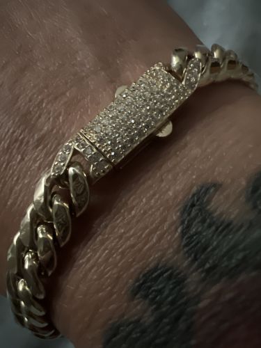 Customer photo review of *NEW* 14K Hollow Cuban Bracelet For Women (7.5MM) 🤩 JTJ™