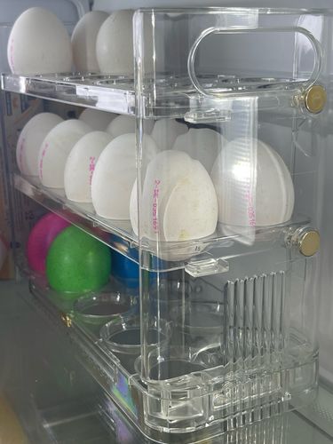 Customer photo review of EggBox - Tre Lag Med Selvreturnering Boks Til Opbevaring Af Æg