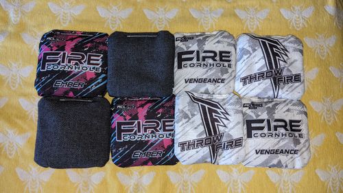 Customer photo review of 2023 Fire Vengeance Cornhole Bags - Set of 4