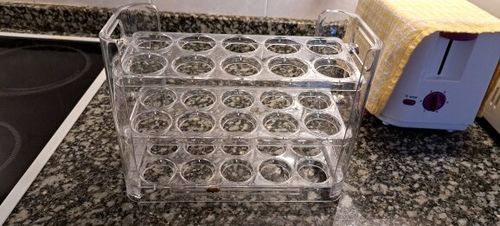 Customer photo review of EggBox - Tre Lag Med Selvreturnering Boks Til Opbevaring Af Æg