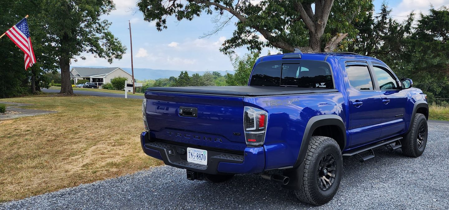 Customer photo review of TRD 4x4 off-road vinyl decal for 2016-2022 Toyota Tacoma Tundra