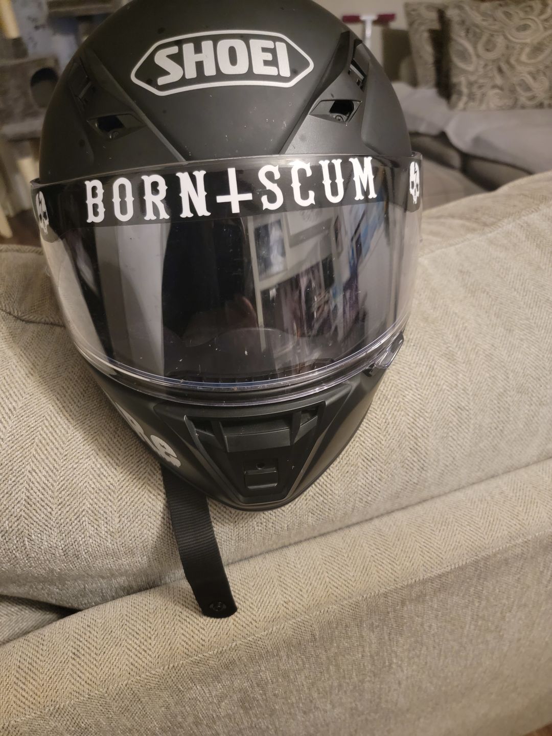 Customer photo review of INVERTED LOGO HELMET VISOR