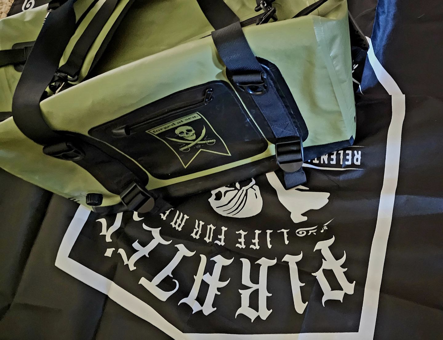 Customer photo review of Weekender 40L Wet/Dry Duffle Bag