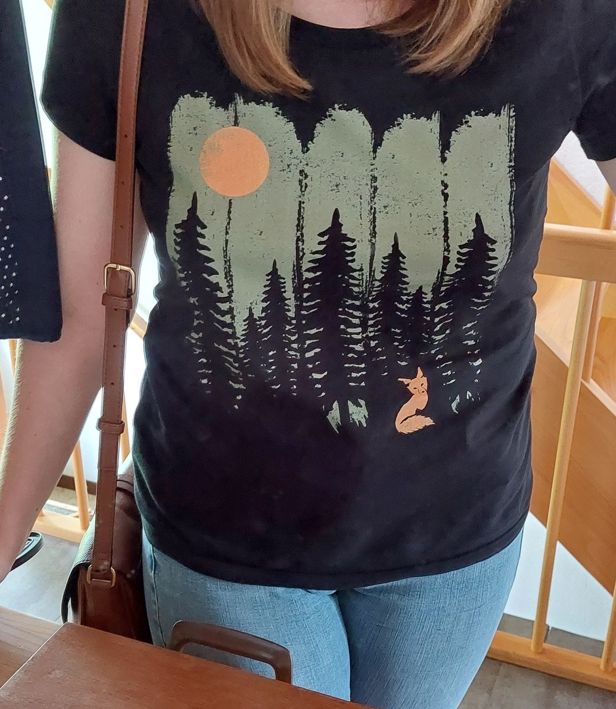 Customer photo review of FUCHS IM WALD KHAKI - Bio Damen Shirt