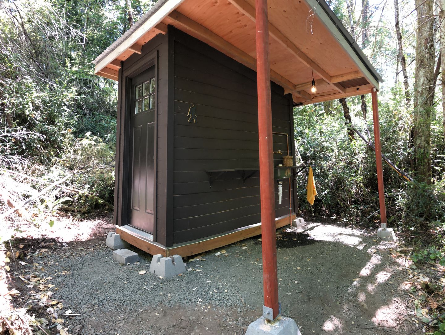 Customer photo review of Modern Outhouse Plans
