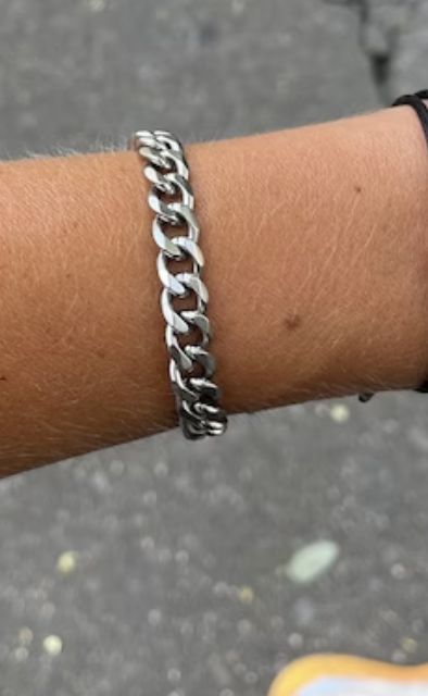 Customer photo review of Cuban Bracelet (Silver) 7MM