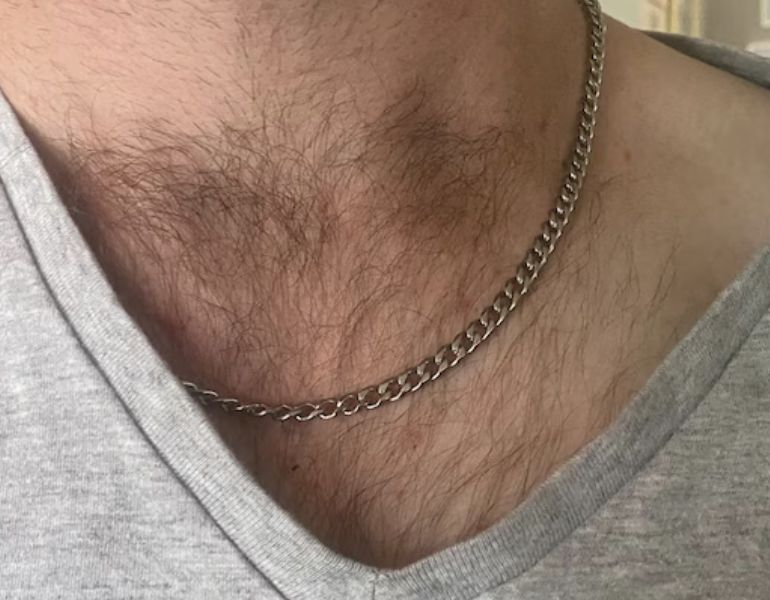 Customer photo review of Cuban Chain 5MM (Silver)