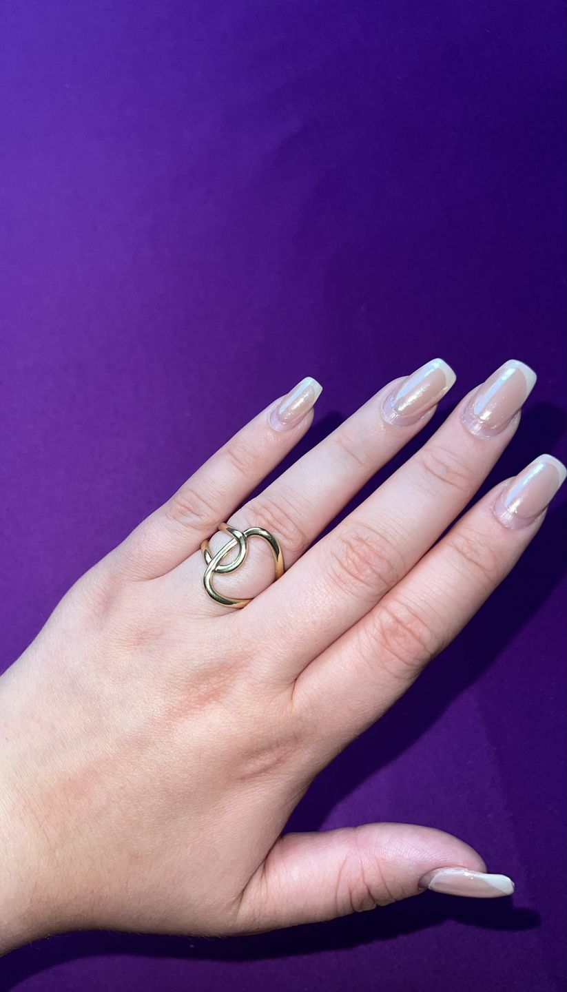 Customer photo review of Abstract Ring | 18K vergoldet