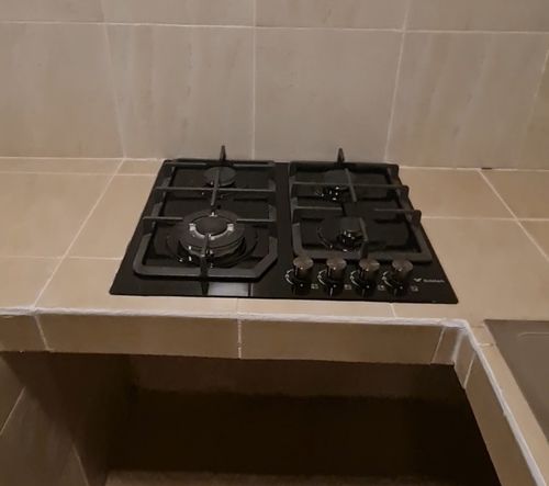 Customer photo review of Parrilla Gas Cristal Templado 4 Quemadores Estufillas Hogar