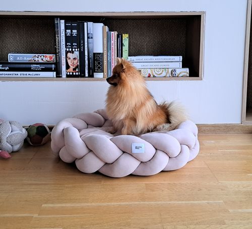 Customer photo review of Dog bed Pony kolosony pink