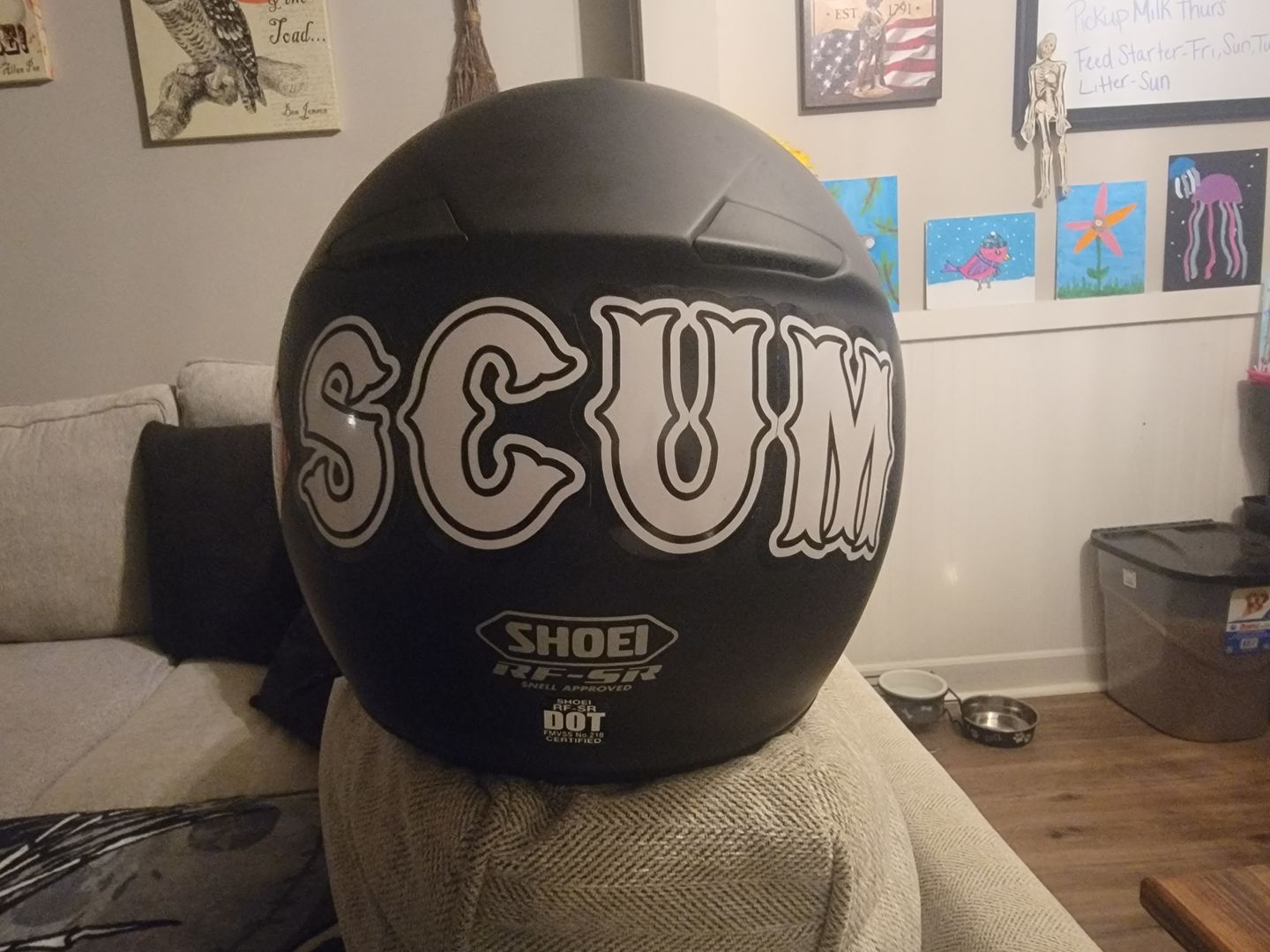 Customer photo review of LARGE SCUM STICKER