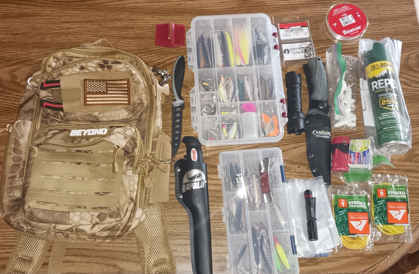 Customer photo review of Beyond Fishing Tackle Bag - The Voyager