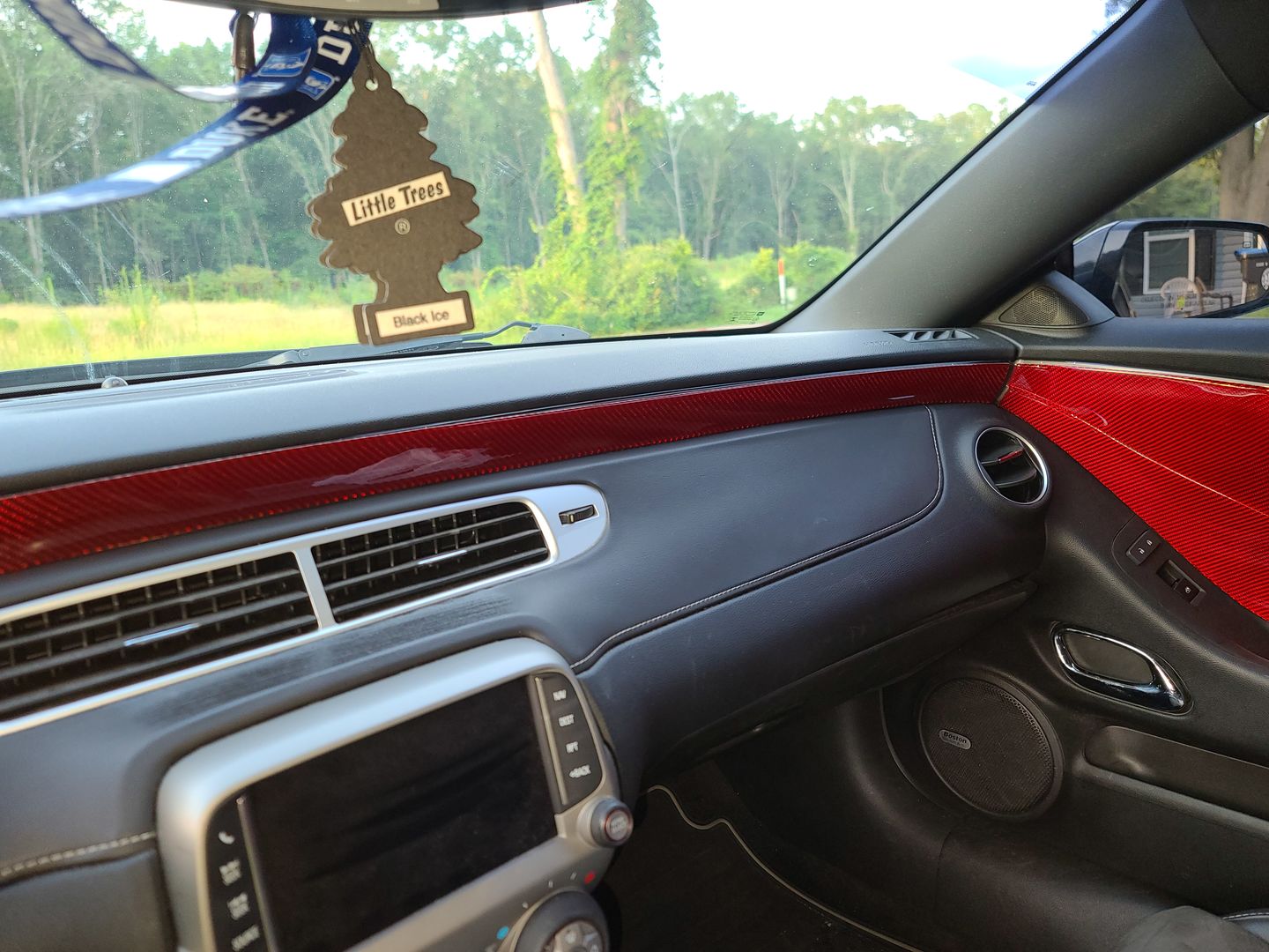 Customer photo review of 2010-2015 Chevy Camaro Carbon Fiber Dashboard Upper Trim Overlay