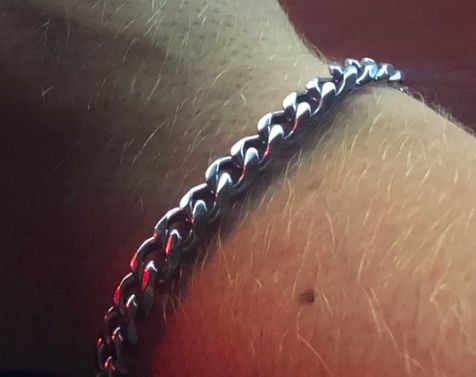 Customer photo review of Cuban Bracelet (Silver) 7MM