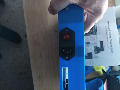 Customer photo review of Tronxy 3 pin Power Supply Socket 250V 10A with Fuse Holder 3D Printer Accessory