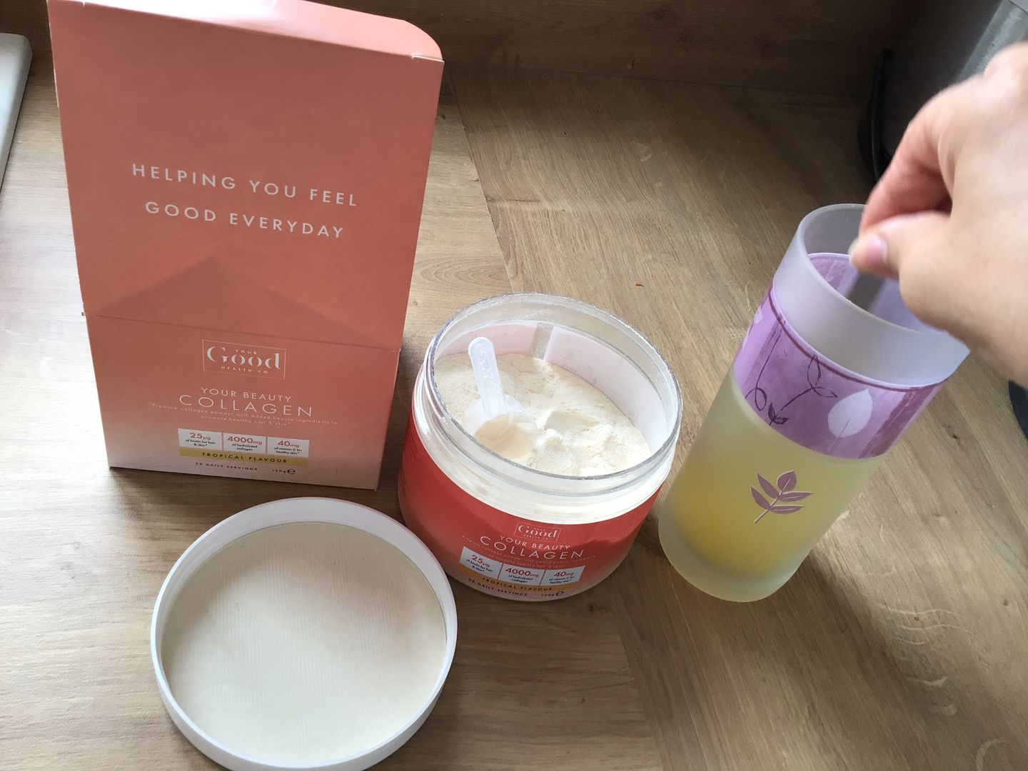 Customer photo review of Your Beauty Daily Collagen Powder