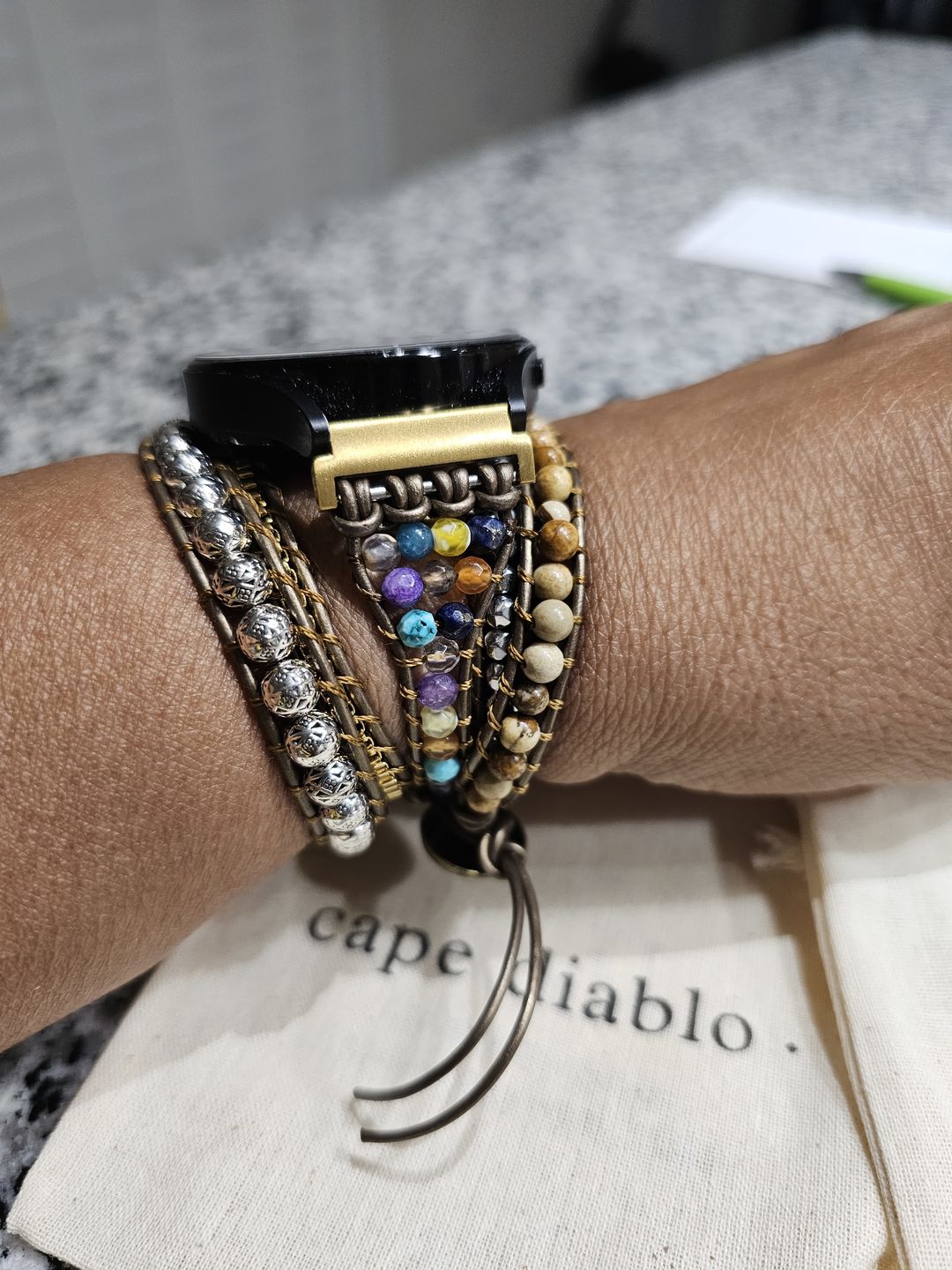 Customer photo review of Samsung Galaxy 4, 5, & 6 Watch Strap