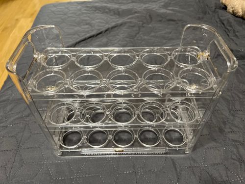 Customer photo review of EggBox - Tre Lag Med Selvreturnering Boks Til Opbevaring Af Æg