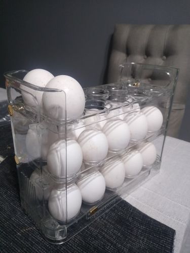 Customer photo review of EggBox - Tre Lag Med Selvreturnering Boks Til Opbevaring Af Æg