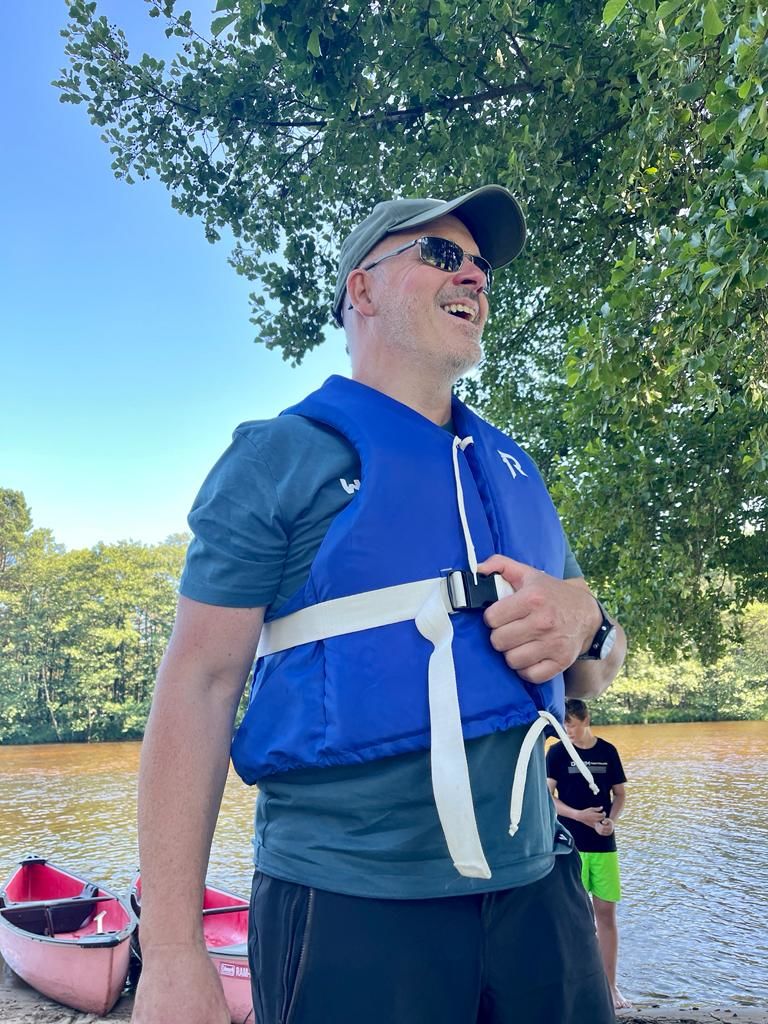 Customer photo review of Ich kenn da 'ne Abkürzung Mountainbike - Unisex Premium Organic Shirt
