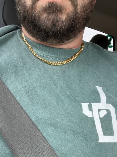 Customer photo review of Signature Gold Cuban (8mm)